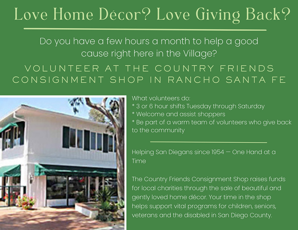 Country Friends Consignment Shop Volunteers